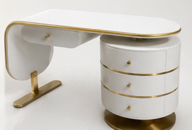 Glam Station modern luxury nail desk